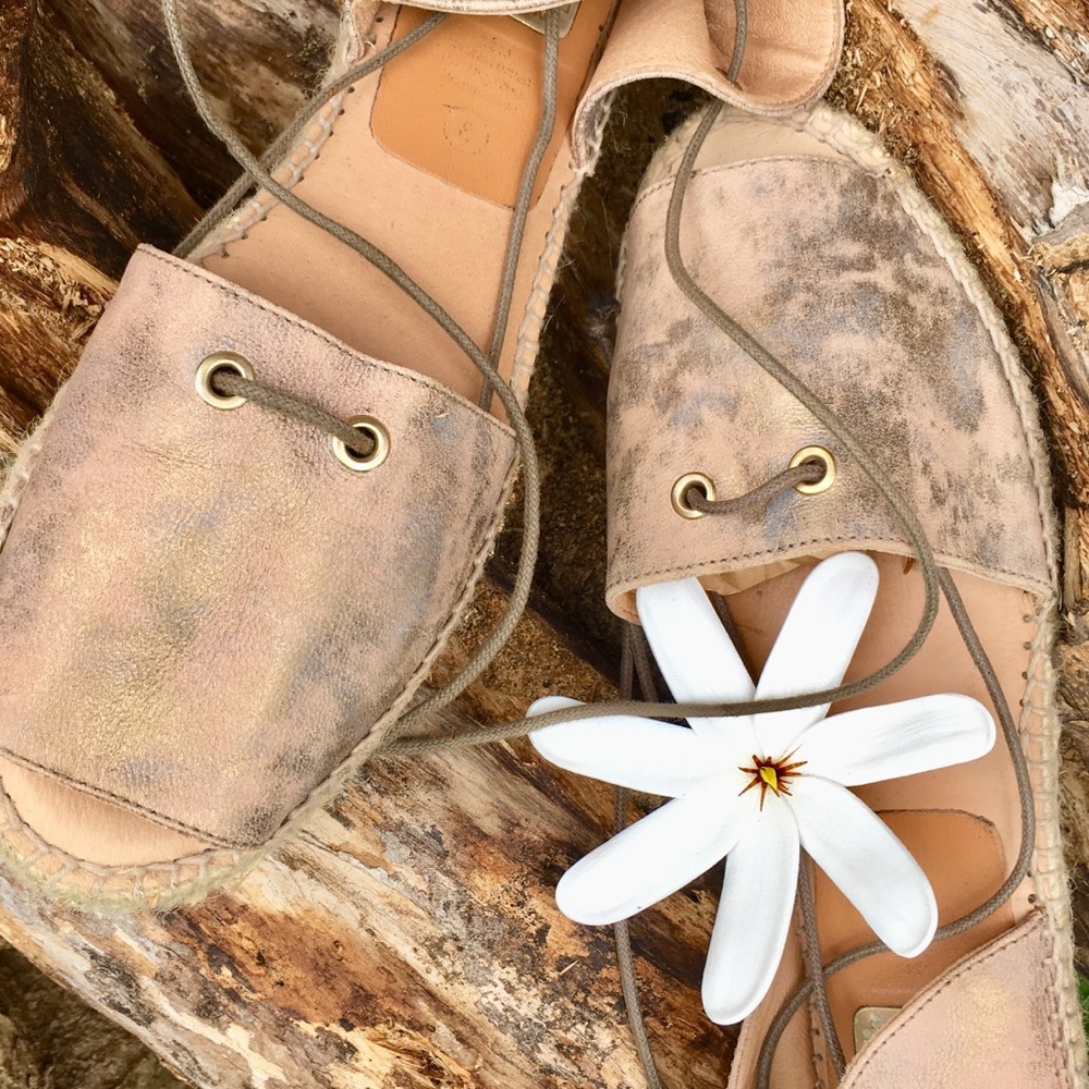 🍂 MADE IN SPAIN 2PC LEATHER ESPADRILLES🍂 - Picture 6 of 6
